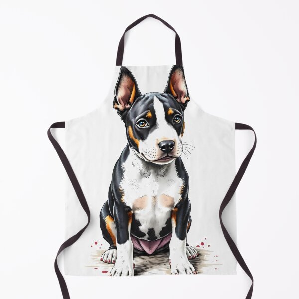 Item preview, "Adorable English Bull Terrier Puppy Illustration – Perfect for Dog Lovers" designed and sold by HardToFindMerchandise.