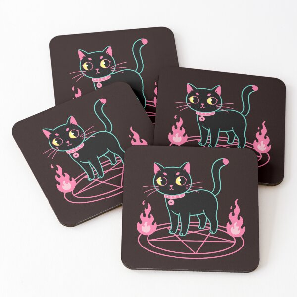Item preview, PENTA-CAT – Cute Occult Kitty T-Shirt | Witchy Black Cat Lover Gift designed and sold by SrGoblin.