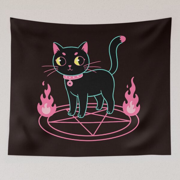 Item preview, PENTA-CAT – Cute Occult Kitty T-Shirt | Witchy Black Cat Lover Gift designed and sold by SrGoblin.