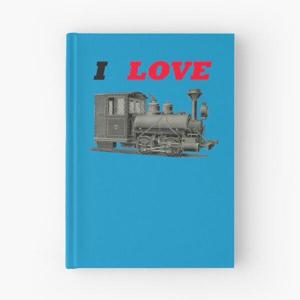 Item preview, Art by Mike Acrylic Linocut and digital, I Love Trains Train Railway Steam Locomotive designed and sold by allartbymike.