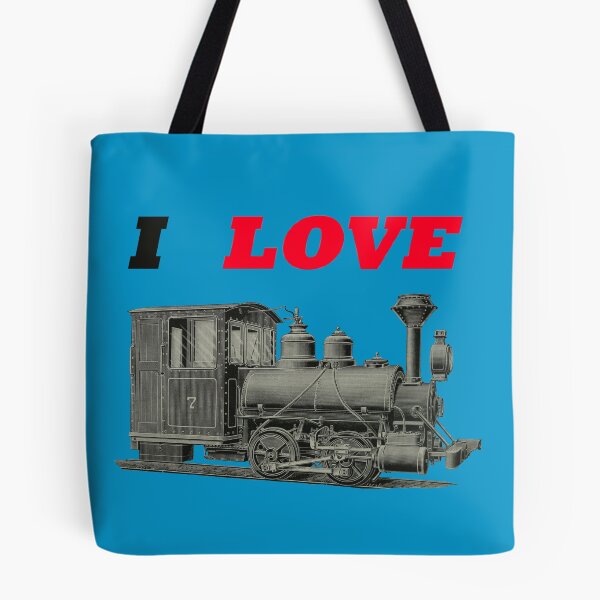 Item preview, Art by Mike Acrylic Linocut and digital, I Love Trains Train Railway Steam Locomotive designed and sold by allartbymike.