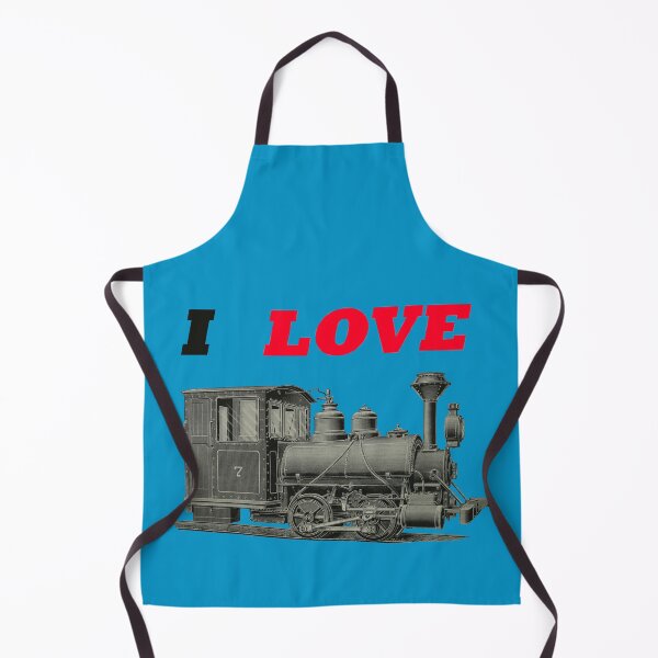 Item preview, Art by Mike Acrylic Linocut and digital, I Love Trains Train Railway Steam Locomotive designed and sold by allartbymike.