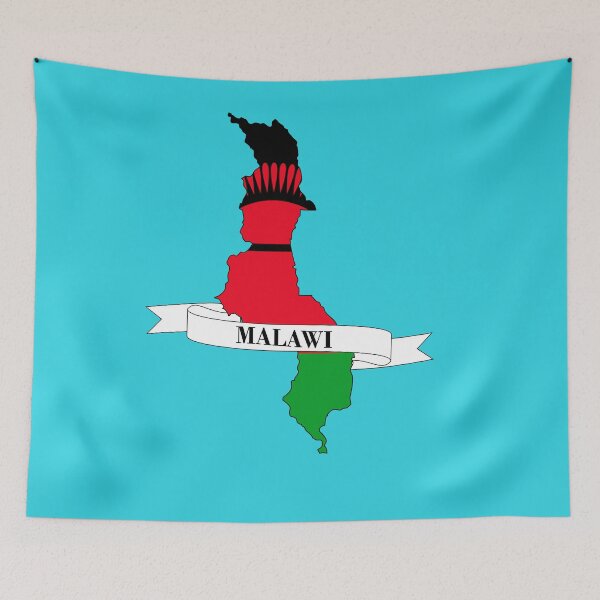 Item preview,  Flag map of Malawi designed and sold by visual adventures.