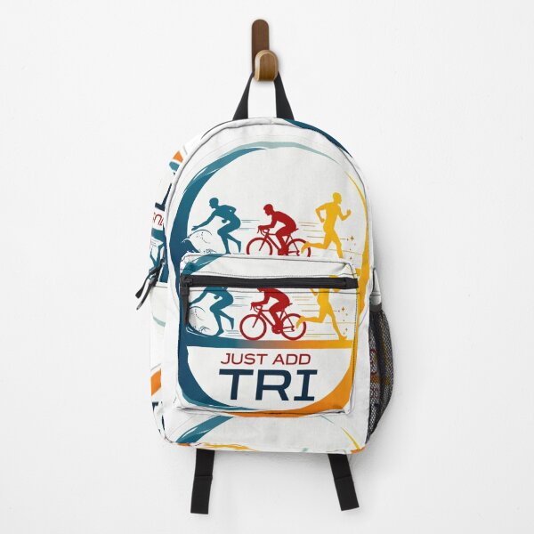 Item preview, JUST ADD TRI – Minimalist Triathlon Motivation Sticker for Athletes designed and sold by Triathlongram.