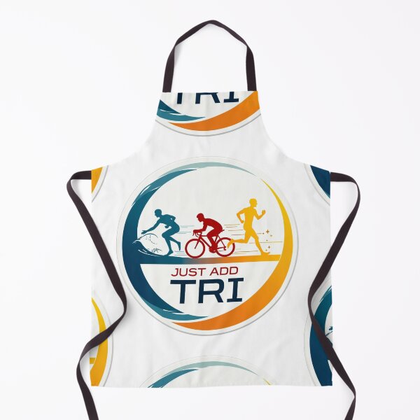 Item preview, JUST ADD TRI – Minimalist Triathlon Motivation Sticker for Athletes designed and sold by Triathlongram.
