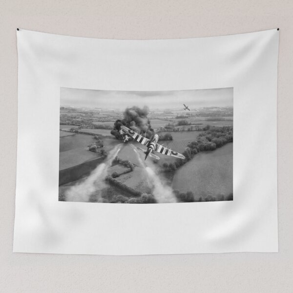 Item preview, Hawker Typhoon rocket attack B&W version designed and sold by Flight Artworks.