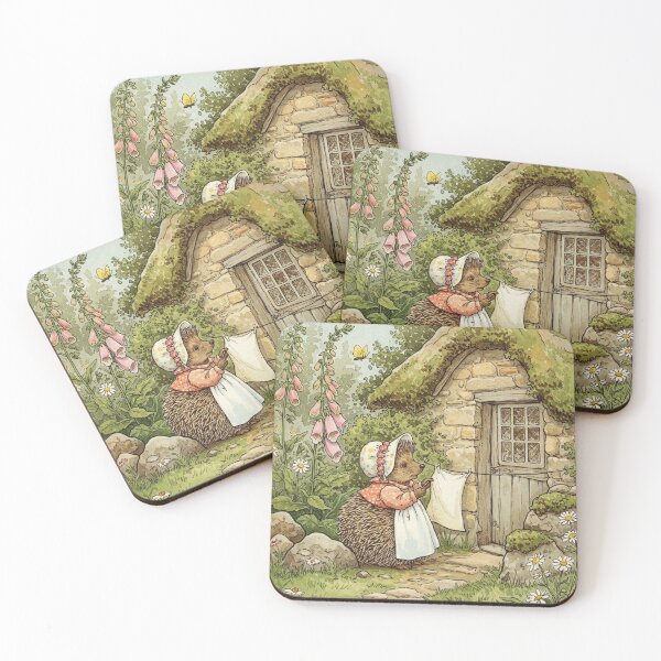 Item preview, Laundry Day at The Foxglove Cottage designed and sold by ToadstoolWhimsy.