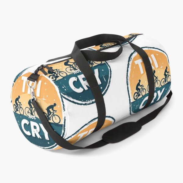 Item preview, Tri Not Cry – Funny Triathlon Sticker for Swim Bike Run Athletes designed and sold by Triathlongram.