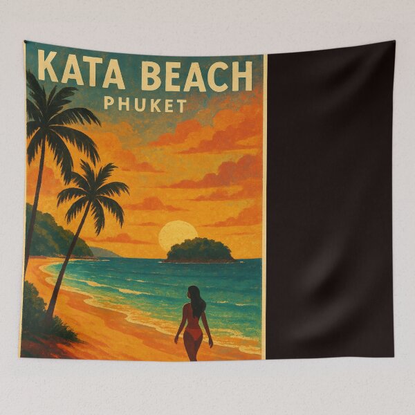 Item preview, Peaceful Kata Beach Sunset in Phuket, Thailand designed and sold by Places On Earth.