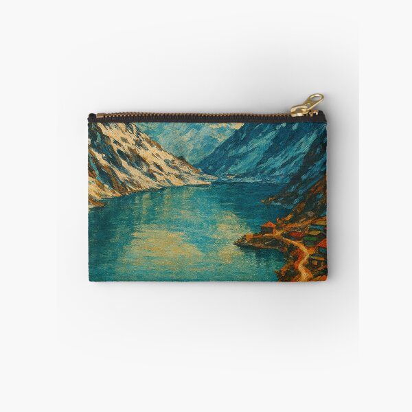 Item preview, Sunset Over Tsongmo Lake and Mountain Village designed and sold by Places On Earth.