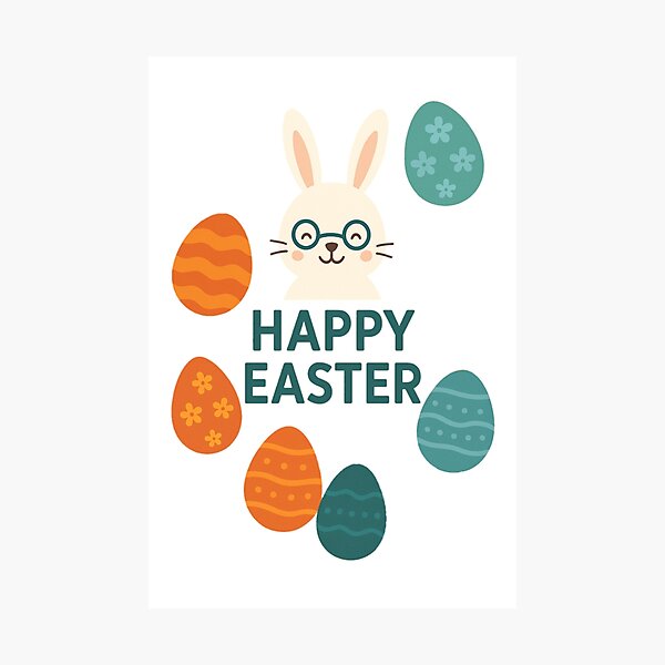 Item preview, Easter, holiday, happy Easter, rabbit, egg, cheerful, colours, colourful, funny, golden designed and sold by B-M-Store.