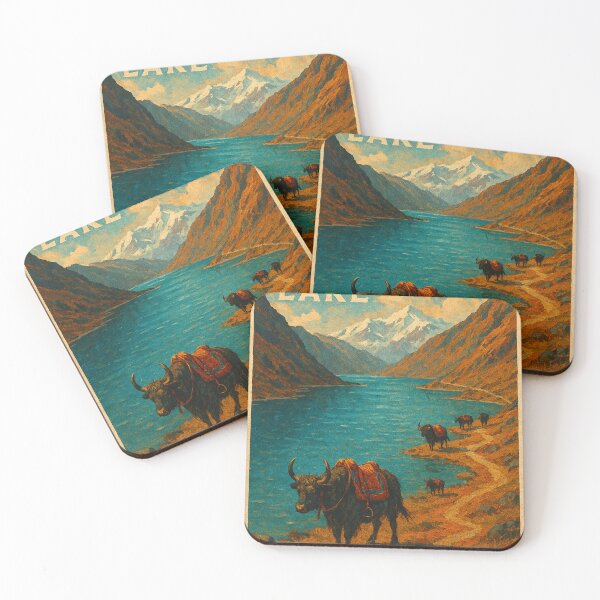 Item preview, Yaks Grazing Along Tsongmo Lake in Sikkim designed and sold by Places On Earth.
