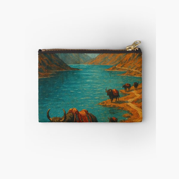 Item preview, Yaks Grazing Along Tsongmo Lake in Sikkim designed and sold by Places On Earth.