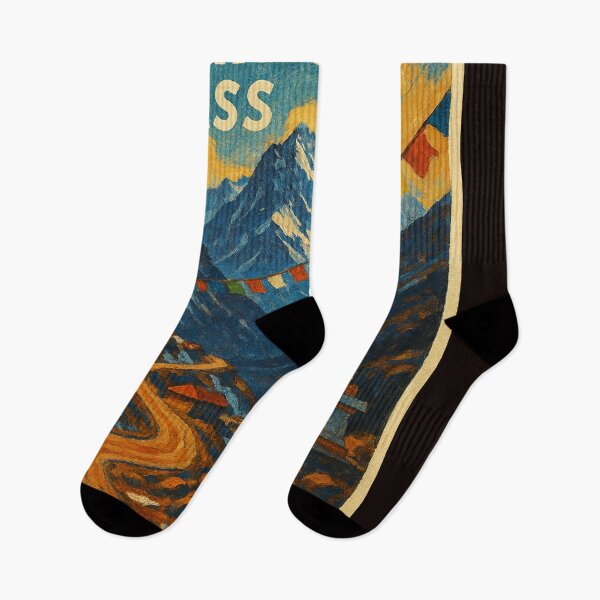 Item preview, Nathula Pass with Himalayan Peaks and Buddhist Chorten designed and sold by Places On Earth.