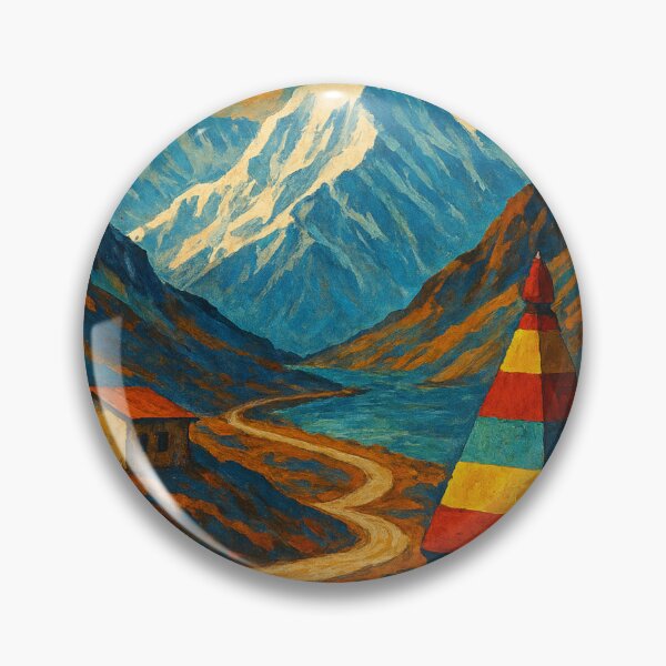 Item preview, Mountain Path Through Nathula Pass in Eastern Himalayas designed and sold by Places On Earth.