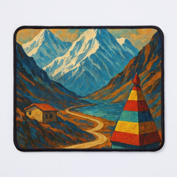 Item preview, Mountain Path Through Nathula Pass in Eastern Himalayas designed and sold by Places On Earth.