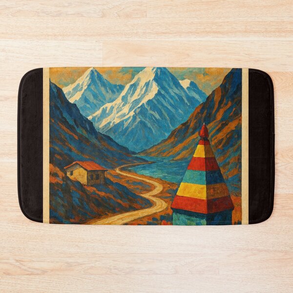 Item preview, Mountain Path Through Nathula Pass in Eastern Himalayas designed and sold by Places On Earth.