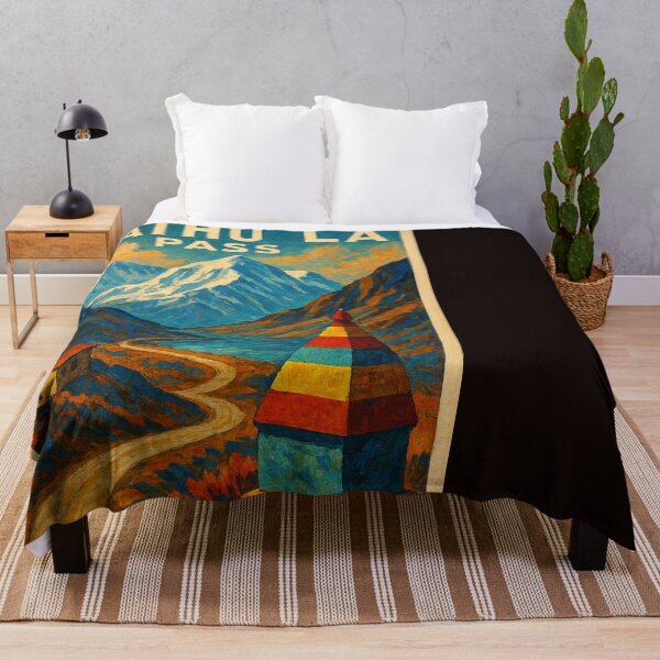Item preview, Mountain Path Through Nathula Pass in Eastern Himalayas designed and sold by Places On Earth.
