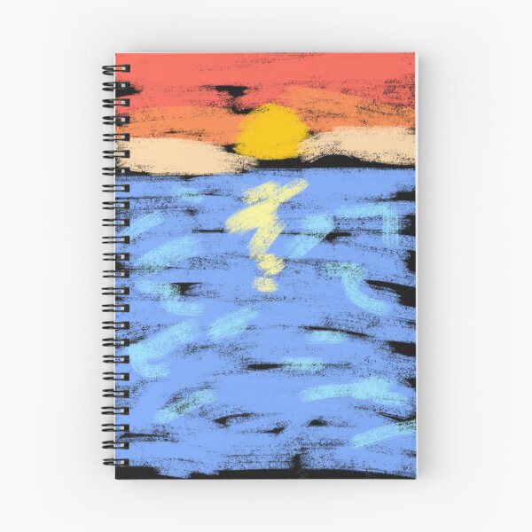 Aperçu de l'œuvre Coucher de soleil sur les vagues créée et vendue par mjDesigns-.