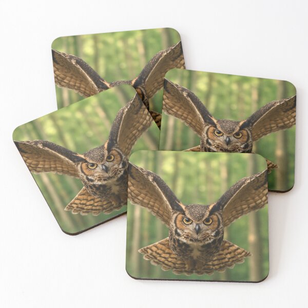Item preview, Great Horned Owl in Flight designed and sold by BackgroundND.