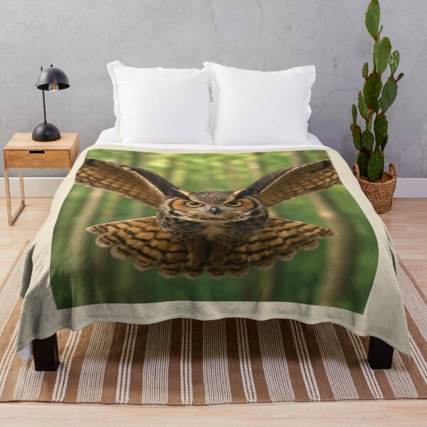 Item preview, Great Horned Owl in Flight designed and sold by BackgroundND.