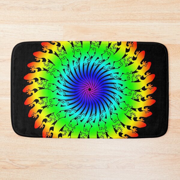 Item preview, Psychedelic Rainbow Gecko Flower designed and sold by SBVillard.