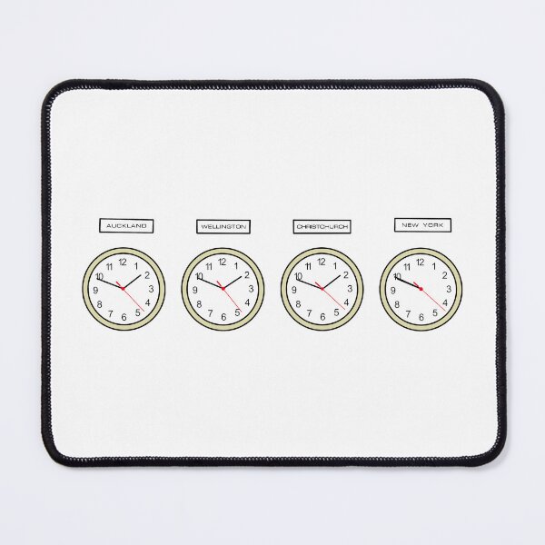 Item preview, Flight Of The Conchords Time Zone Clocks designed and sold by Lalia Designs.