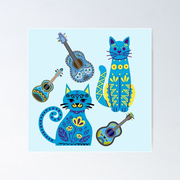 Item preview, Fiesta Cats designed and sold by TurquoiseBird.