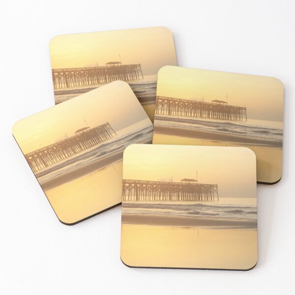 Item preview, Golden Morning on South Carolina Atlantic Ocean Coast in Mist designed and sold by Maryna Gumenyuk.