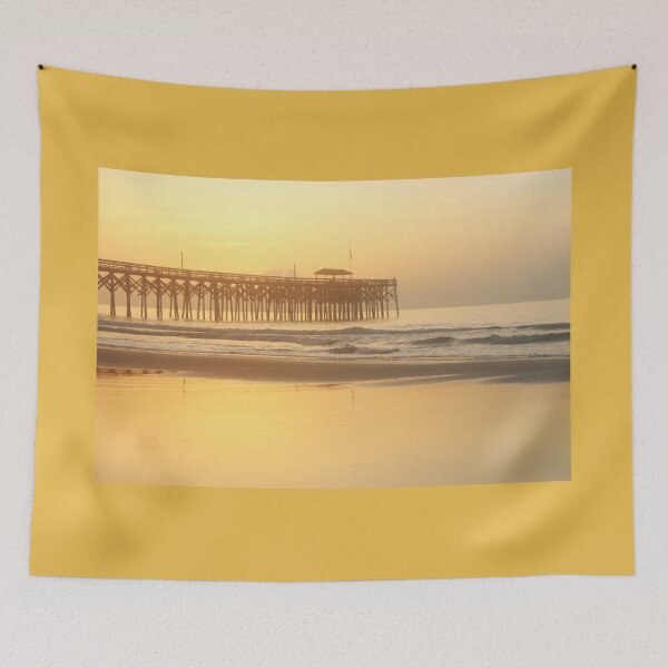 Item preview, Golden Morning on South Carolina Atlantic Ocean Coast in Mist designed and sold by Maryna Gumenyuk.