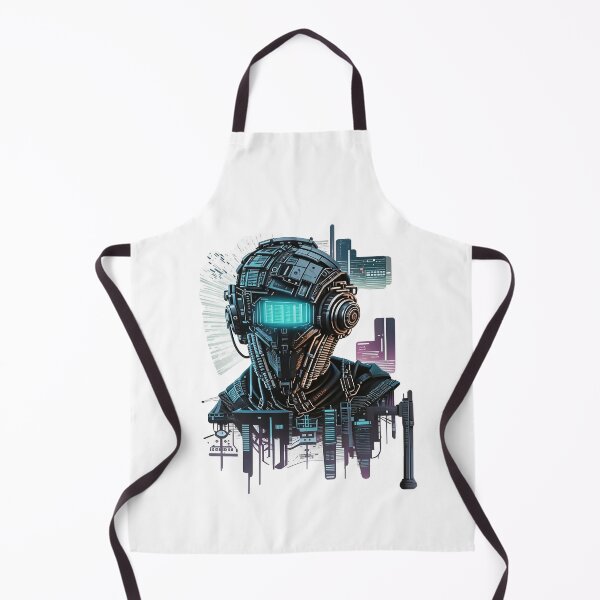 Item preview, Neon Lava: Futuristic Robot in Glowing Colors designed and sold by niksy.