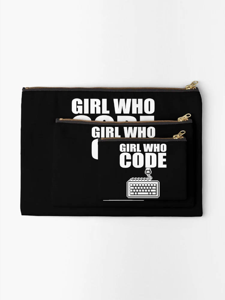 Thumbnail 2 of 4, Zipper Pouch, Girl who code designed and sold by KeepOnCoding.