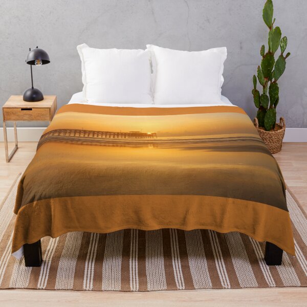 Item preview, Coastal Sunrise with Pier Silhouette designed and sold by Maryna Gumenyuk.