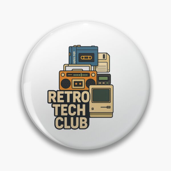 Item preview, Retro Tech Club | Vintage Electronics Stack Design for 80s & 90s Nostalgia Lovers designed and sold by DJCApparel.