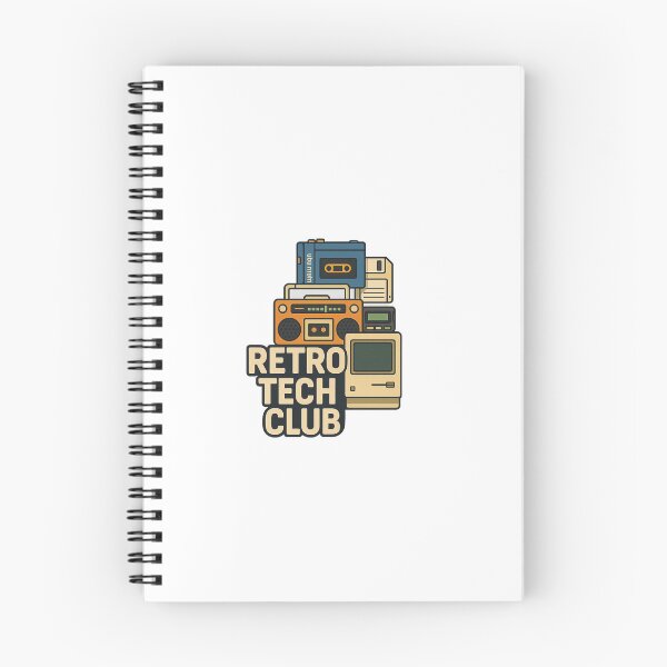 Item preview, Retro Tech Club | Vintage Electronics Stack Design for 80s & 90s Nostalgia Lovers designed and sold by DJCApparel.