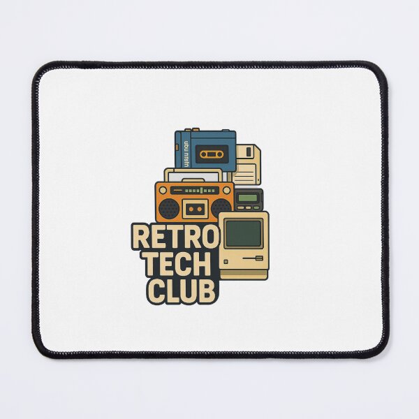 Item preview, Retro Tech Club | Vintage Electronics Stack Design for 80s & 90s Nostalgia Lovers designed and sold by DJCApparel.