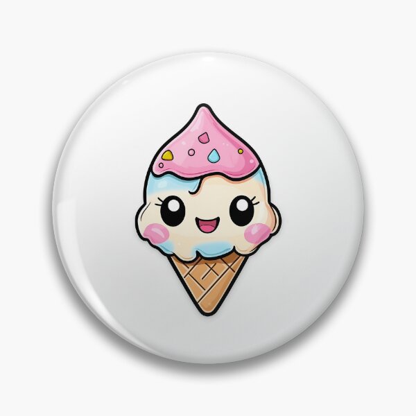 Item preview, Cute Rainbow Colored Kawaii Ice Cream Cone designed and sold by MMAR-Designs.