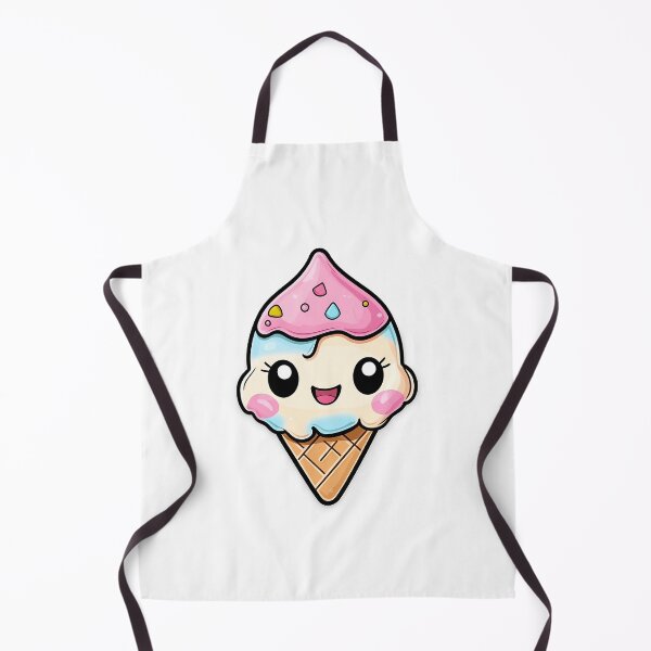 Item preview, Cute Rainbow Colored Kawaii Ice Cream Cone designed and sold by MMAR-Designs.