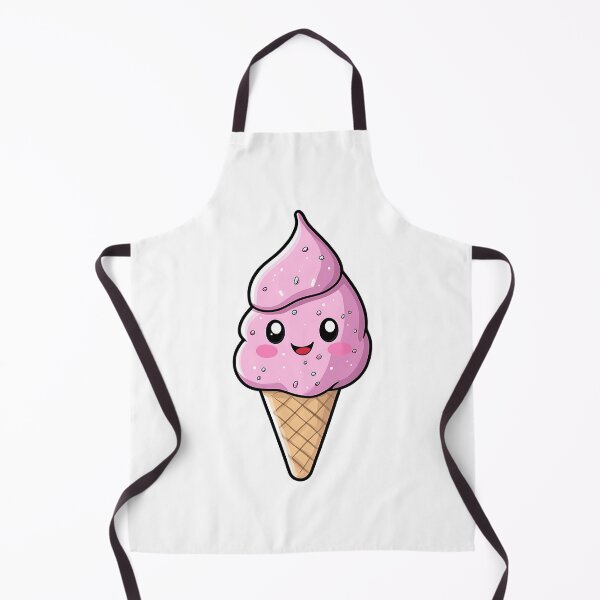 Item preview, Cute Pink Kawaii Ice Cream Cone designed and sold by MMAR-Designs.