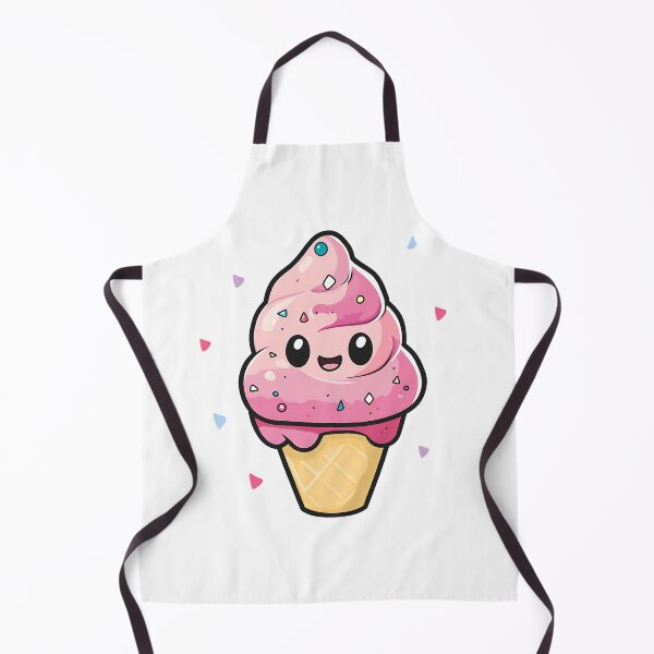 Item preview, Cute Kawaii Rainbow Multi-colored Ice Cream Cone designed and sold by MMAR-Designs.