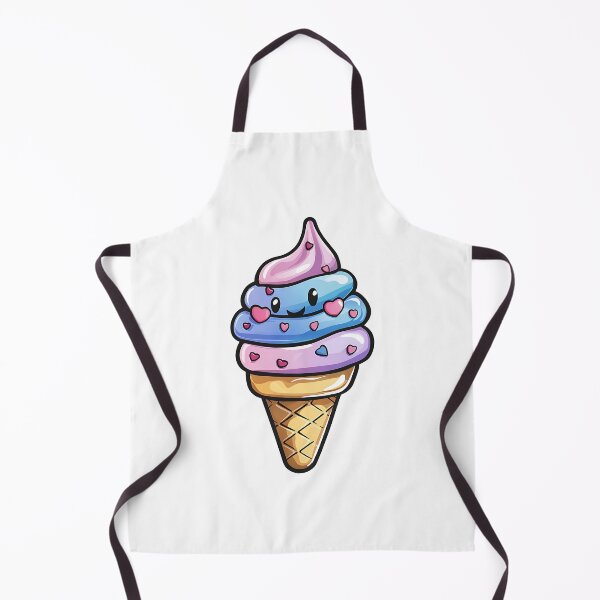Item preview, Cute Kawaii Multi-colored Ice Cream Cone designed and sold by MMAR-Designs.