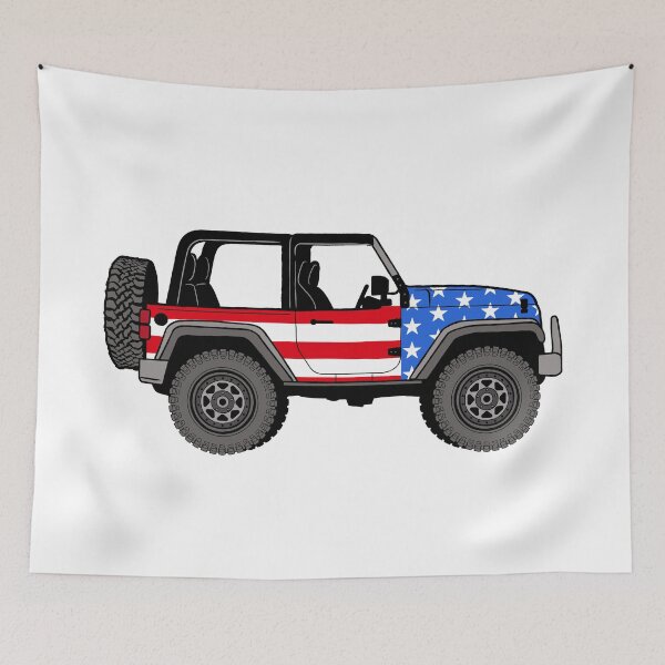 Item preview, USA Patriotic 4x4 designed and sold by BlueSkyTheory.