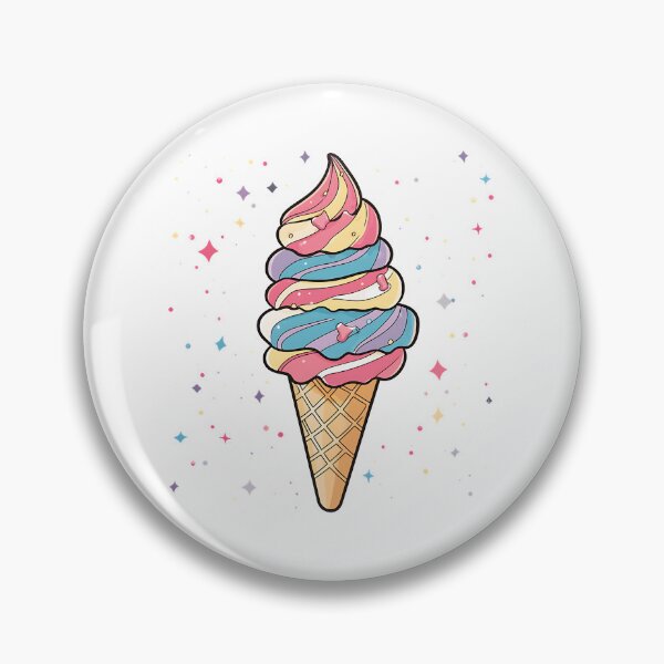 Item preview, Cute Multi-colored Ice Cream Cone designed and sold by MMAR-Designs.