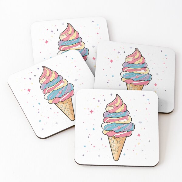 Item preview, Cute Multi-colored Ice Cream Cone designed and sold by MMAR-Designs.