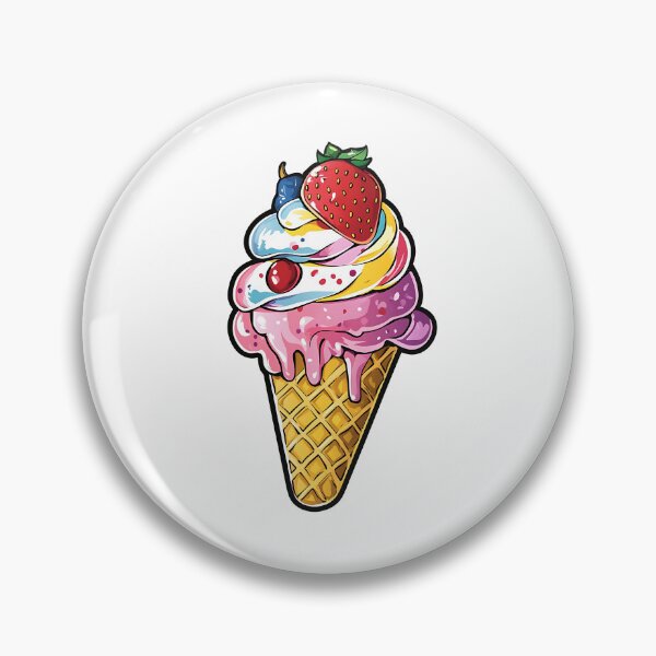 Item preview, Cute Multi-colored Ice Cream Cone designed and sold by MMAR-Designs.