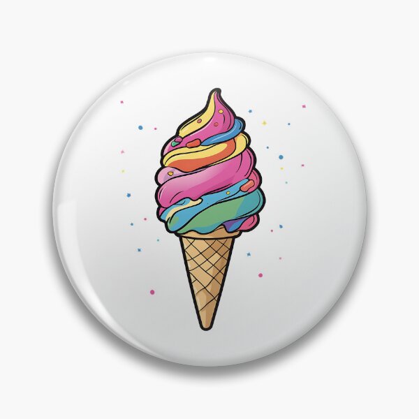 Item preview, Cute Multi-colored Ice Cream Cone designed and sold by MMAR-Designs.