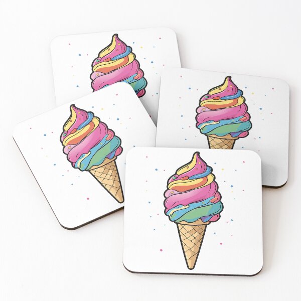 Item preview, Cute Multi-colored Ice Cream Cone designed and sold by MMAR-Designs.