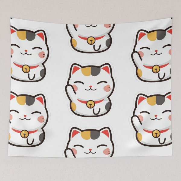 Item preview, Kawaii Maneki-neko 'beckoning cat' designed and sold by MendaciousMina.