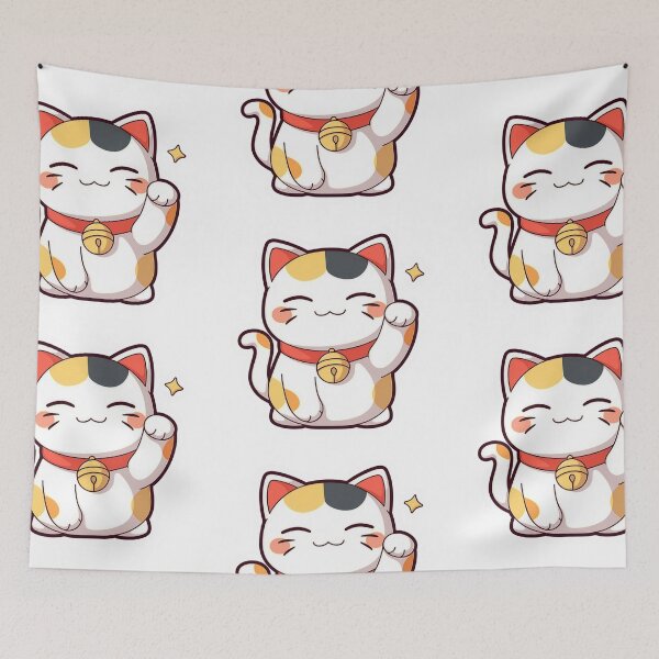 Item preview, Kawaii Maneki-neko 'beckoning cat' designed and sold by MendaciousMina.
