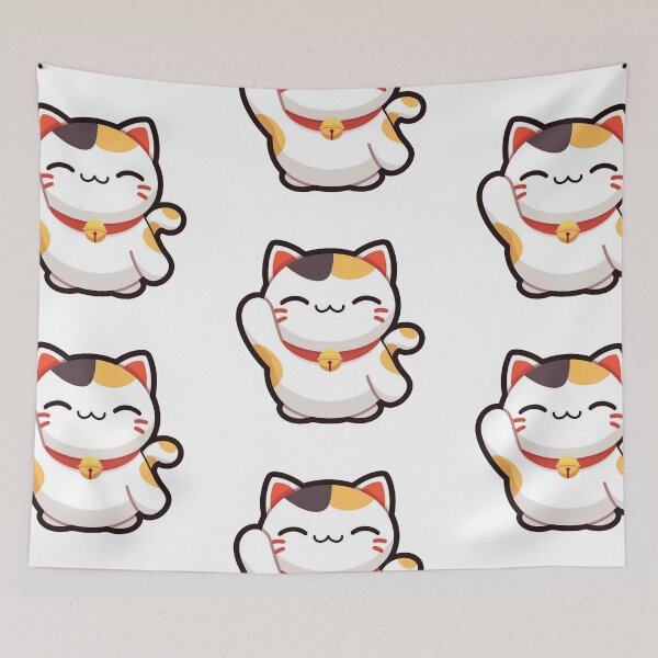 Item preview, Kawaii Maneki-neko 'beckoning cat' designed and sold by MendaciousMina.